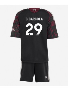 Otroški Nogometna dresi replika Liverpool Bradley Barcola #29 Tretji 2026-27 Kratek rokav (+ hlače)